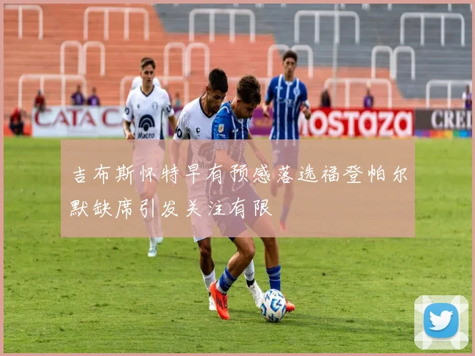 吉布斯怀特早有预感落选福登帕尔默缺席引发关注有限